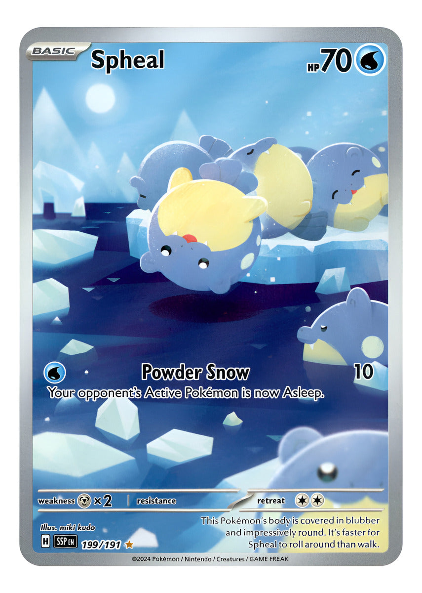 Tarjeta Pokemon Spheal - 199/191 - Surging Sparks - Holo