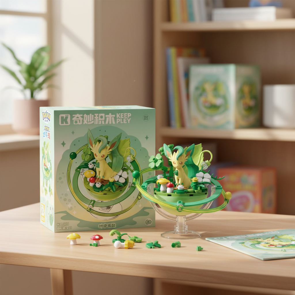 Pokemon: Keeppley - Leafeon Set Para Armar