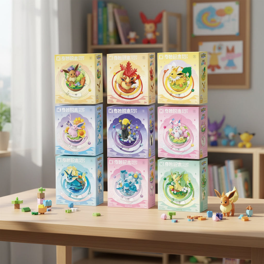 Pokemon: Keeppley - Leafeon Set Para Armar