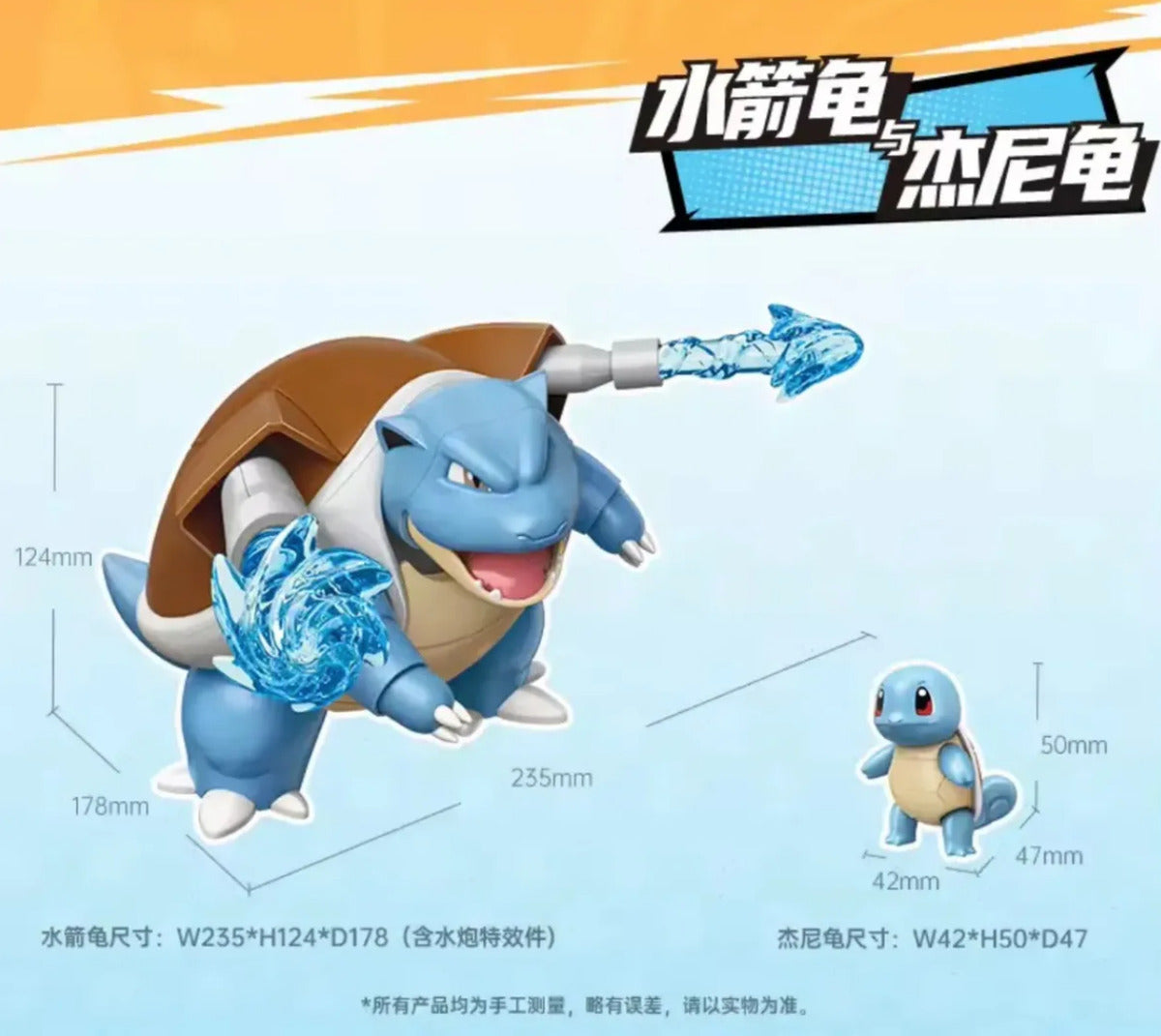 Pokemon: Keeppley - Squirtle Y Blastoise