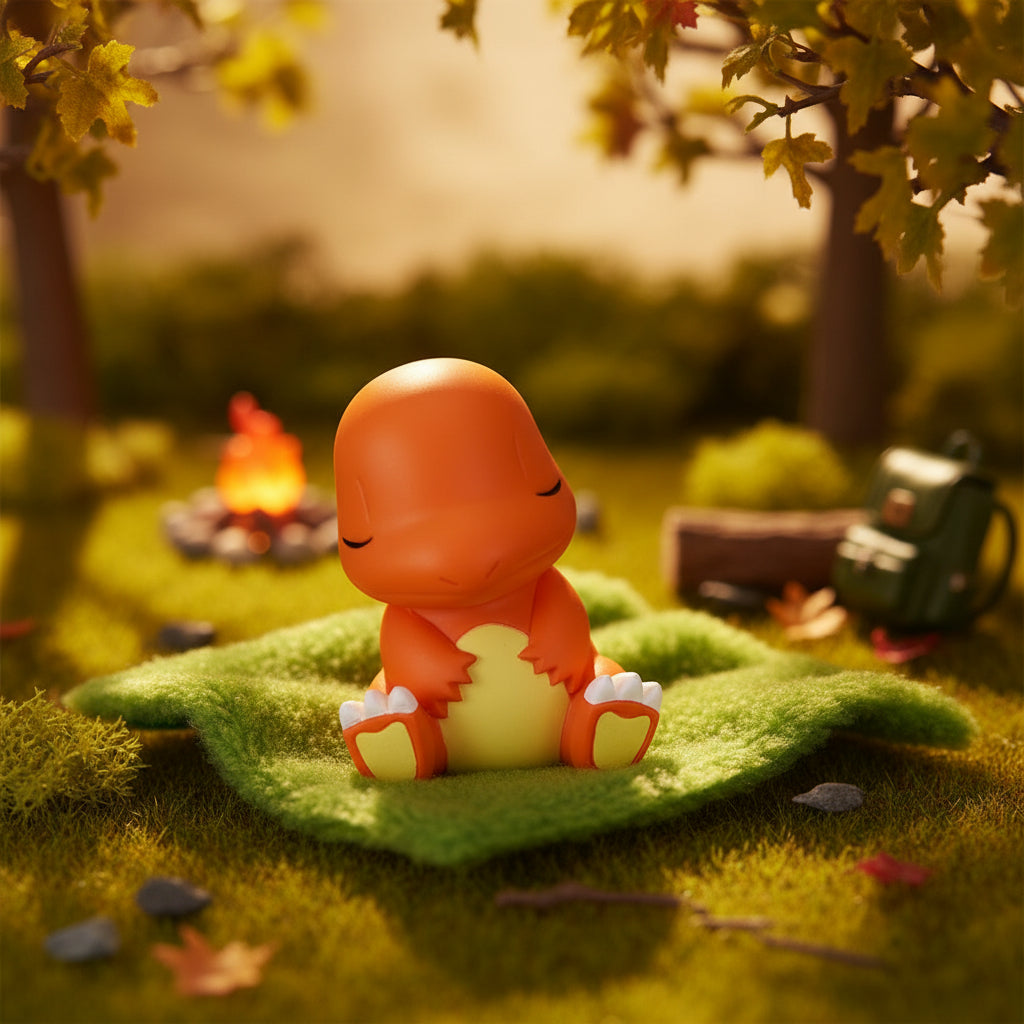 Pokemon: Gashapon Takara Tomy A.r.t.s - Charmander Dormido