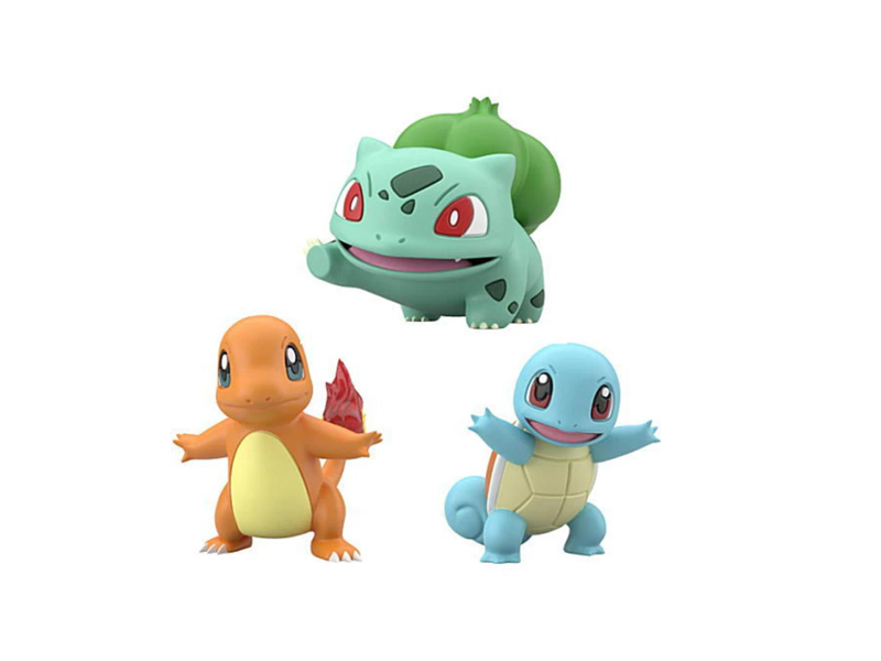 Pokemon: Scale World Bandai - Bulbasaur Charmander y Squirtle