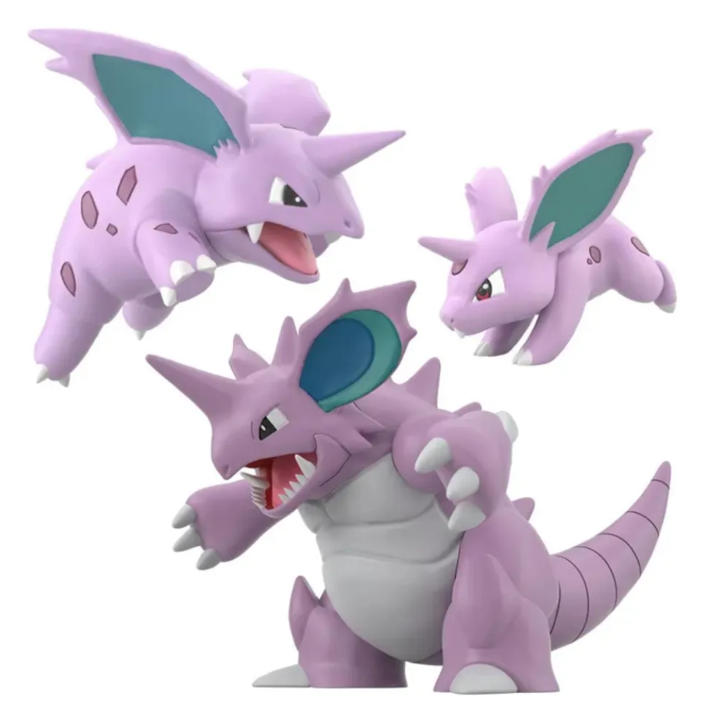 Pokemon: Scale World Bandai - Nidoran Nidorino Y Nidoking