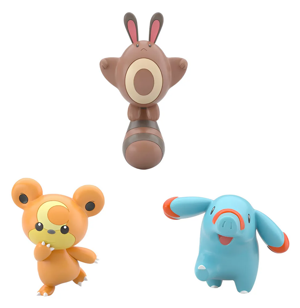 Pokemon: Scale World Bandai - Teddiursa Phanpy Y Sentret