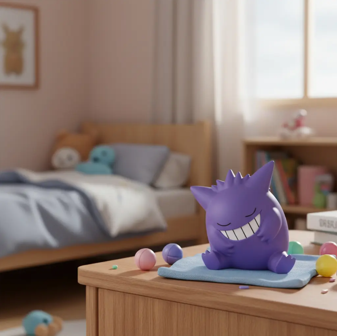 Pokemon: Gashapon Takara Tomy A.r.t.s - Gengar Dormido