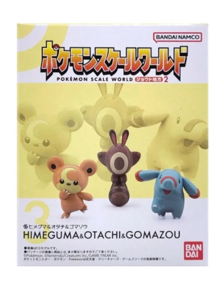 Pokemon: Scale World Bandai - Teddiursa Phanpy Y Sentret
