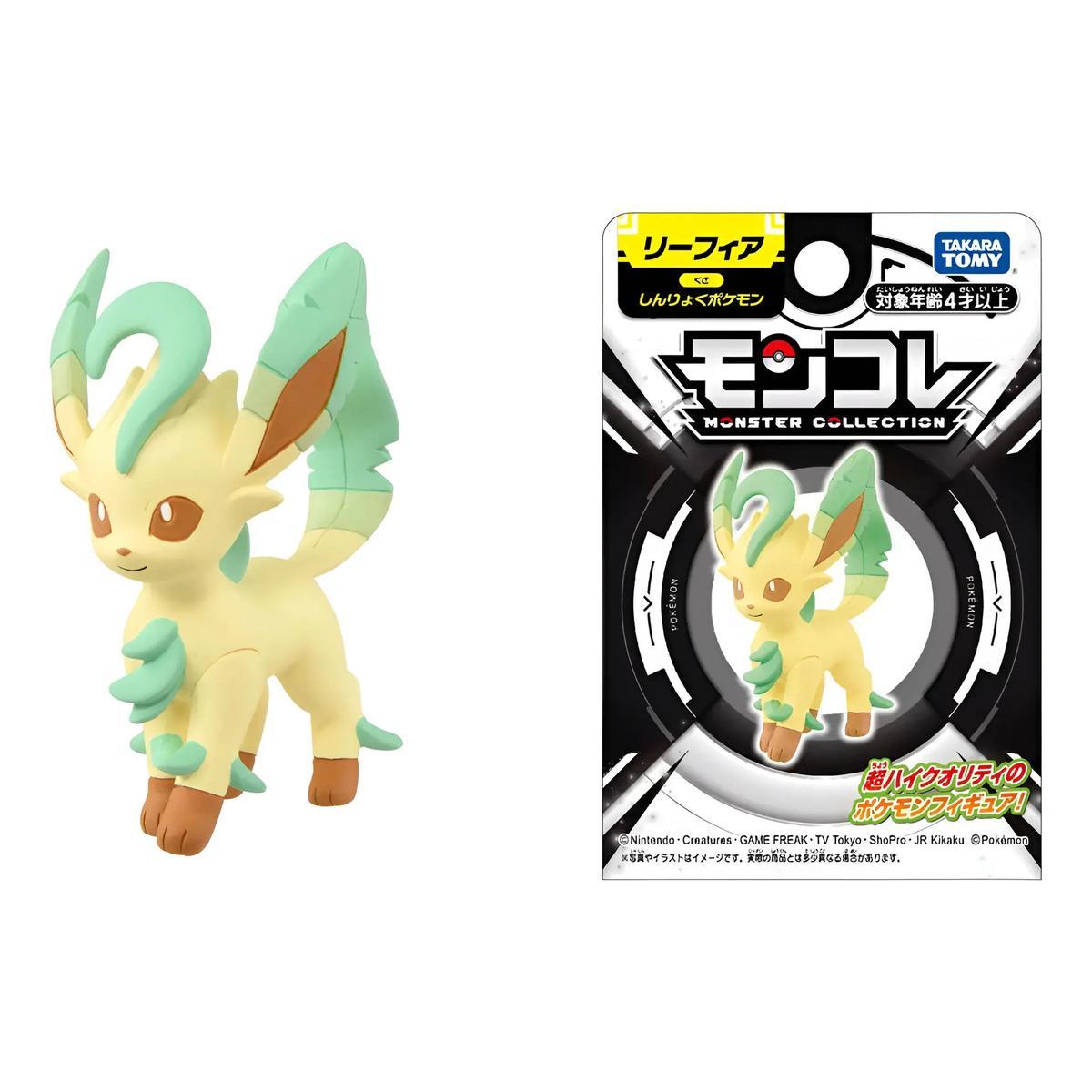 Pokemon: Mini Figura - Leafeon (Takara Tomy)