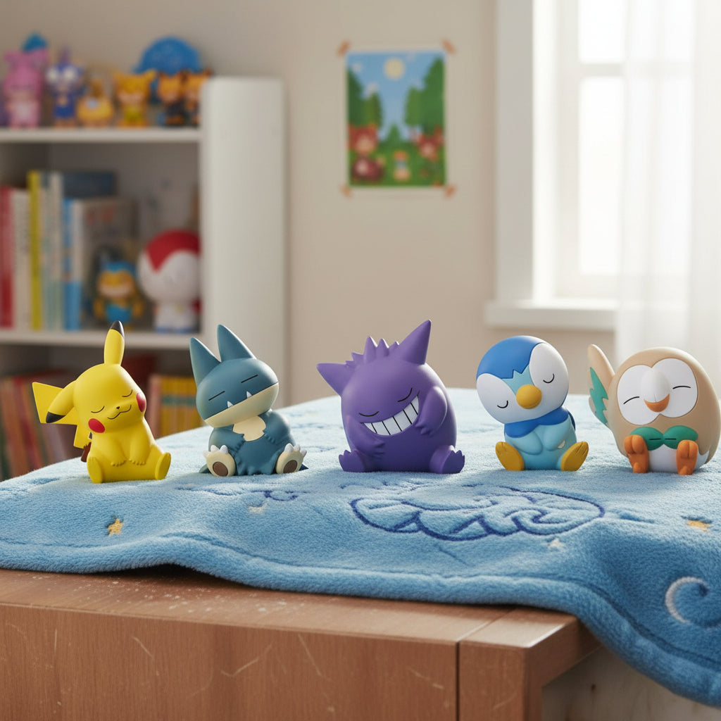 Pokemon: Gashapon Takara Tomy A.r.t.s - Piplup Dormido