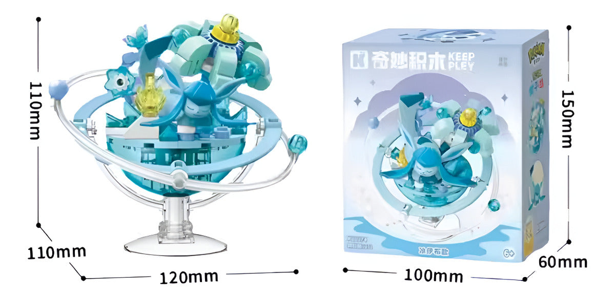 Pokemon: Keeppley - Glaceon Set Para Armar