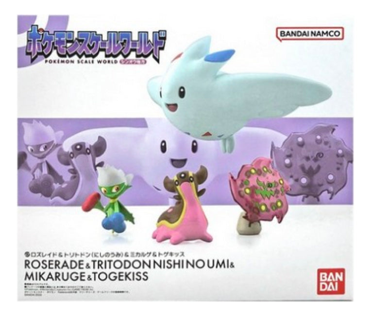 Pokemon: Scale World Bandai-set Roserade, Tritodon, Togekiss