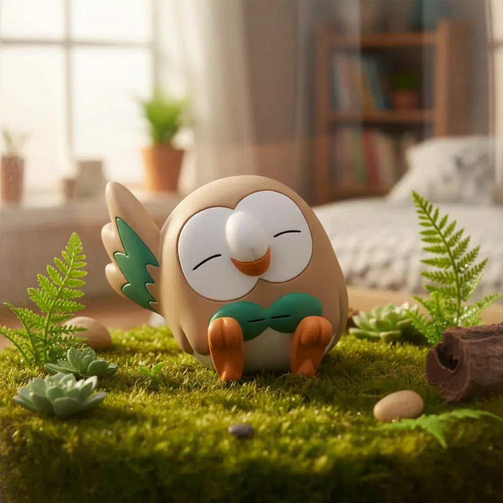 Pokemon: Gashapon Takara Tomy A.r.t.s - Rowlet Dormido