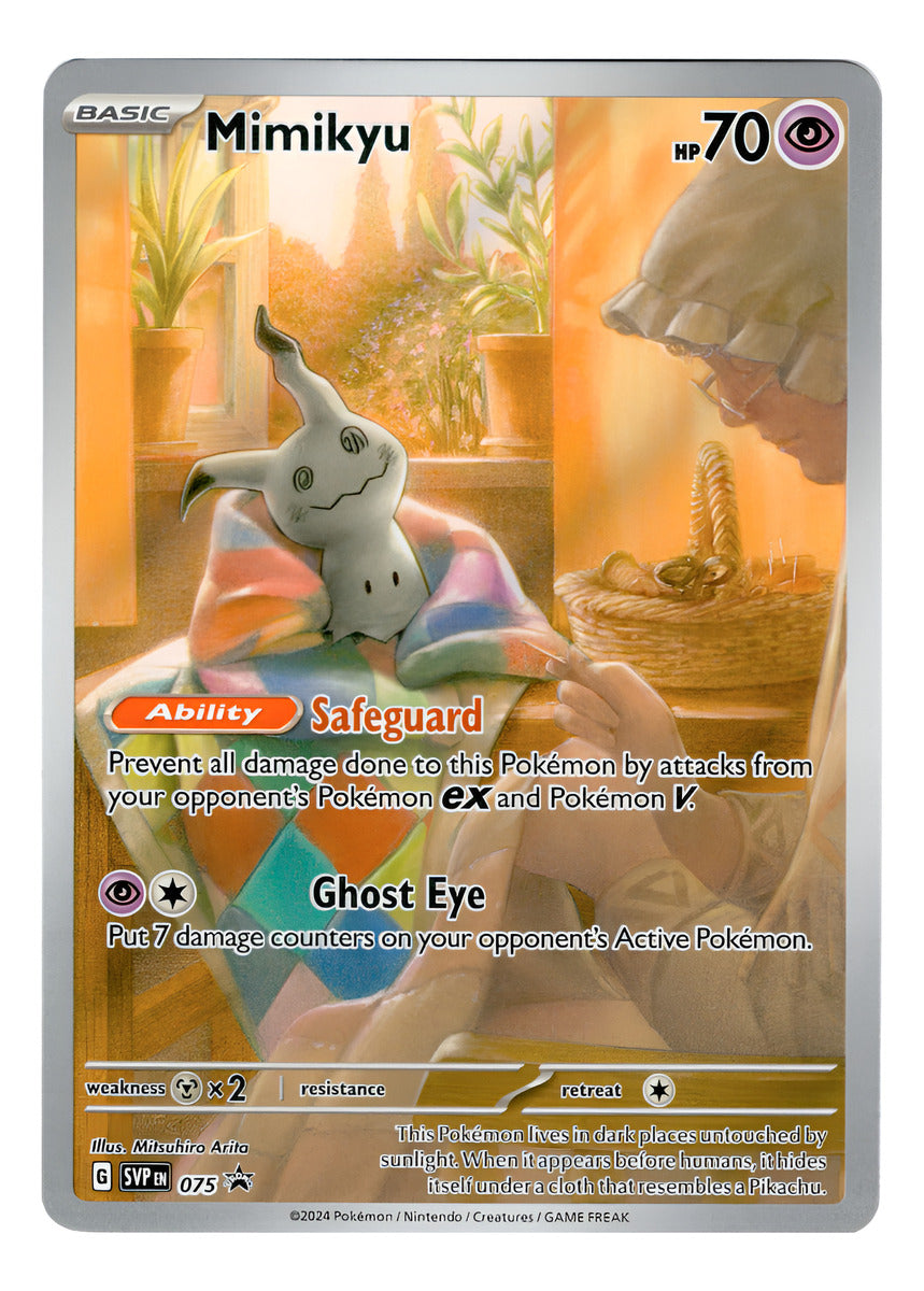 Tarjeta Pokemon Mimikyu - Svp075 - Promo - Holo