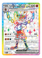 Tarjeta Pokemon Cinderace Ex - 157/142 - Stellar Crown - Hol