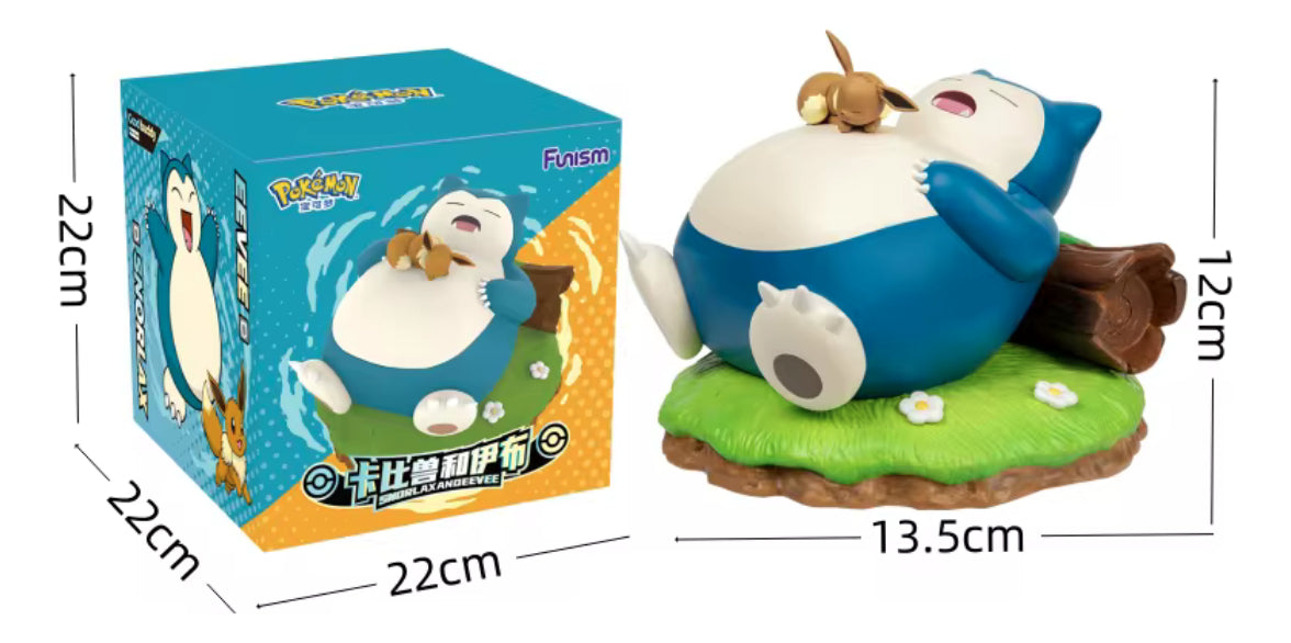 Pokemon: Funism Prime Figure - Snorlax Y Eevee