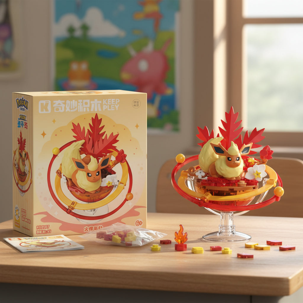 Pokemon: Keeppley - Flareon Set Para Armar