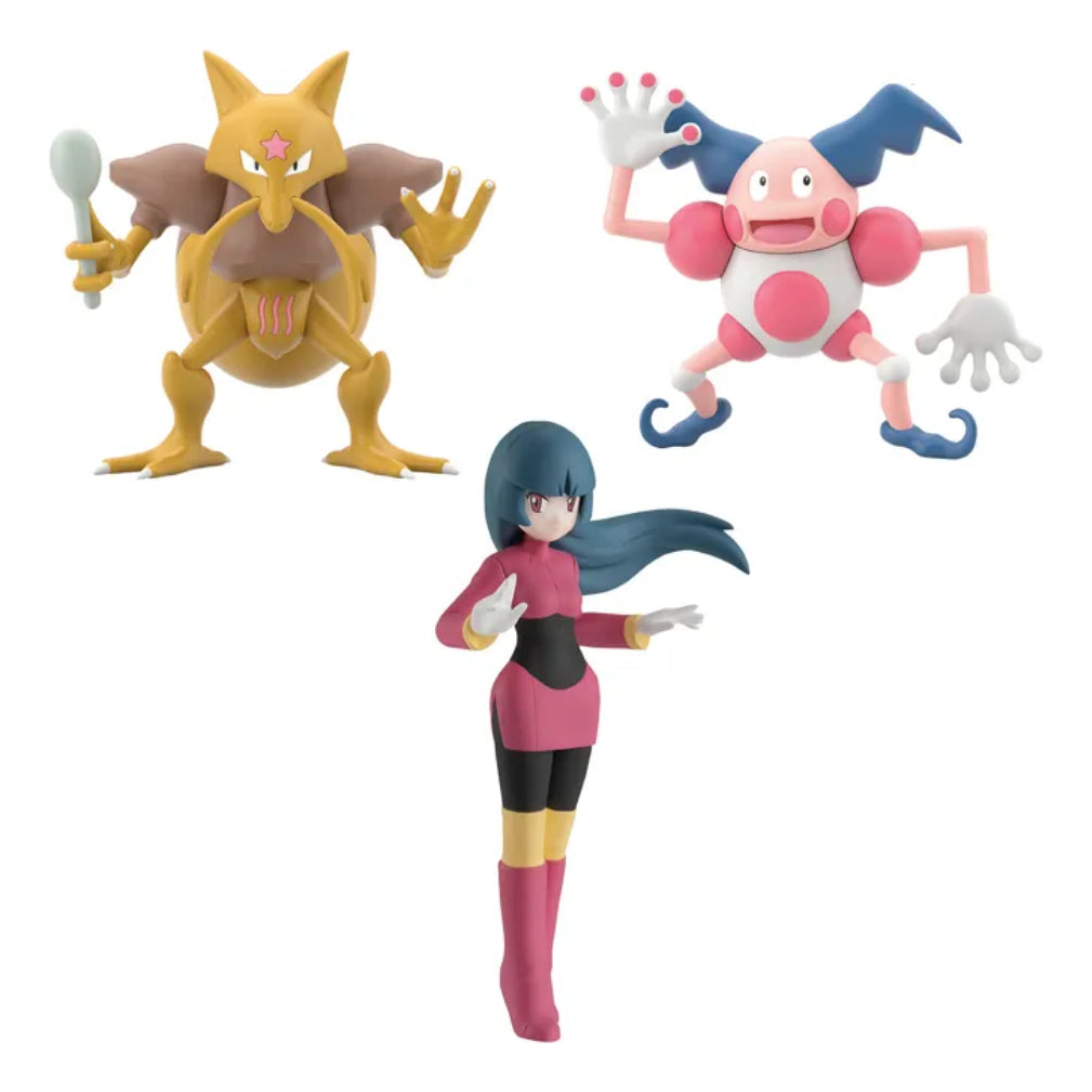 Pokemon: Scale World Bandai - Sabrina, Kadabra Y Mr. Mime