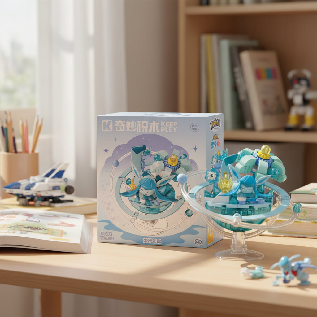Pokemon: Keeppley - Glaceon Set Para Armar