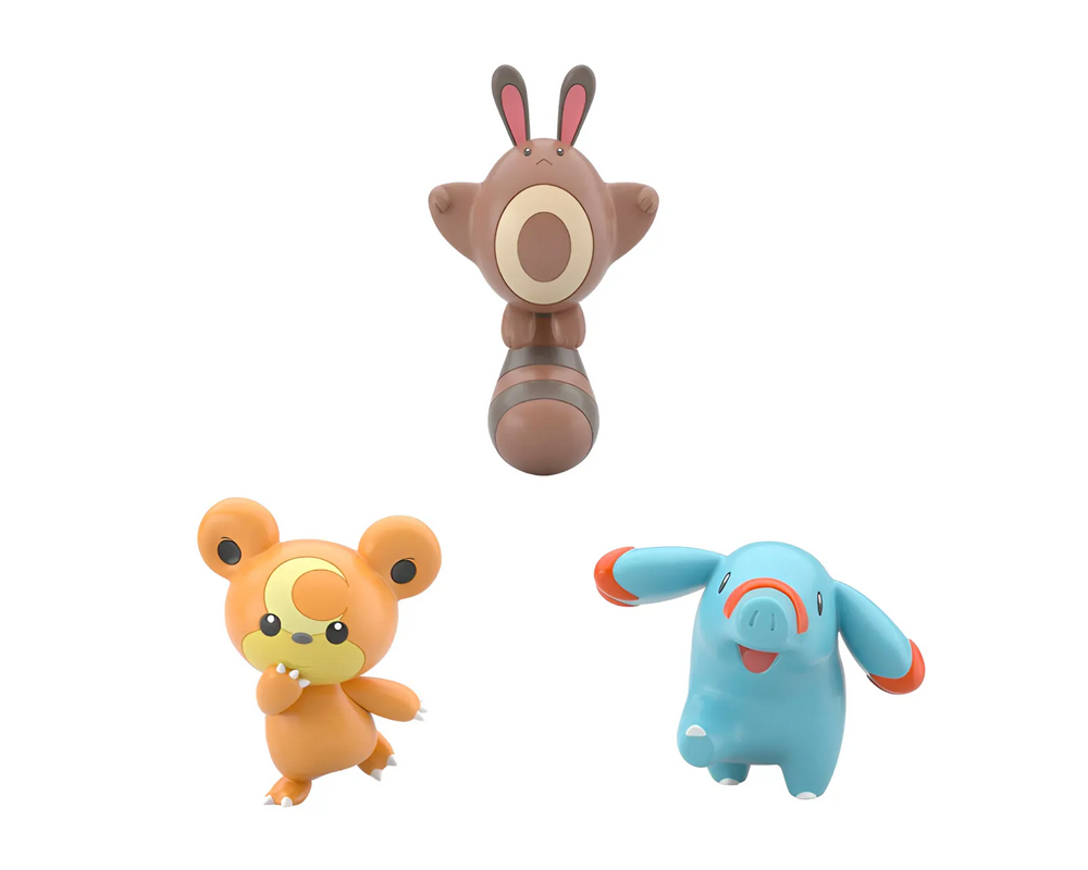 Pokemon: Scale World Bandai - Teddiursa Phanpy Y Sentret