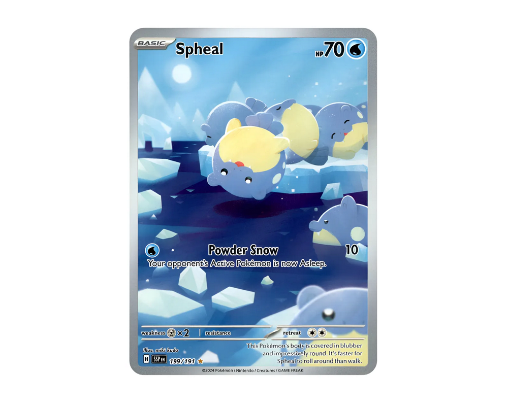 Tarjeta Pokemon Spheal - 199/191 - Surging Sparks - Holo