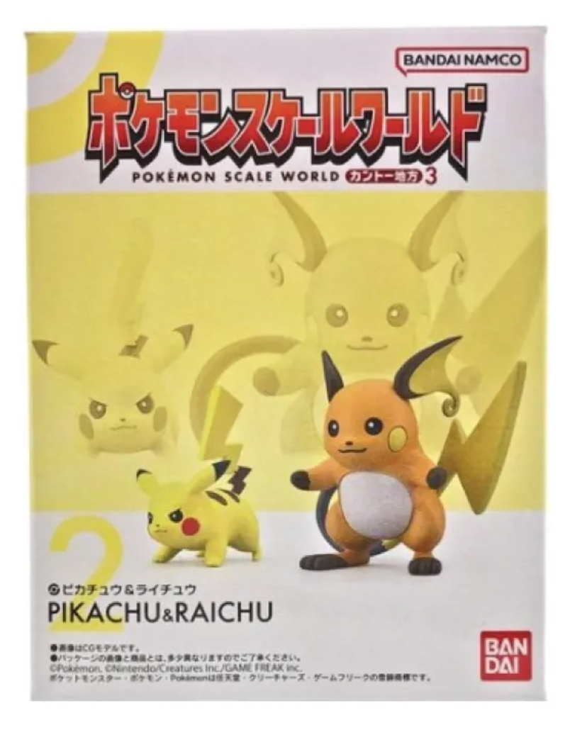 Pokemon Scale World Bandai - Pikachu Y Raichu